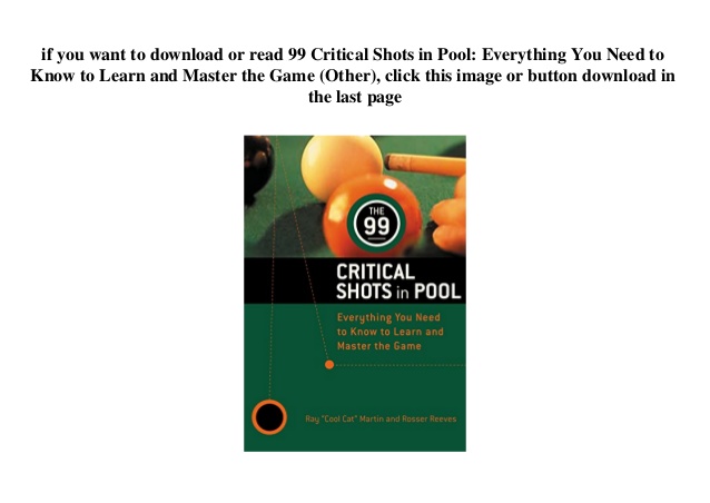99 critical shots in pool pdf free download